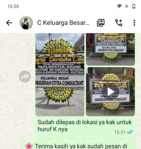 Pengiriman Papan Bunga Duka Juwana